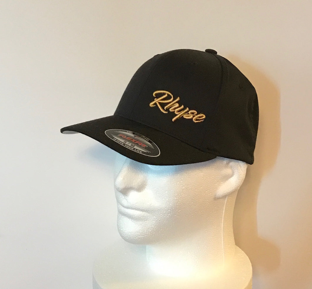 Rhyse Logo Black Flex Fit Hat