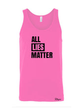 Mens/Unisex Neon "All Lies Matter" Tank