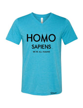 Mens/Unisex "HomoSapiens" V-Neck T-Shirt
